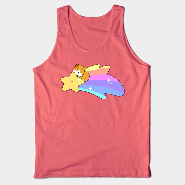 Rainbow Shooting Star Guineapig Tank Top by saradaboru